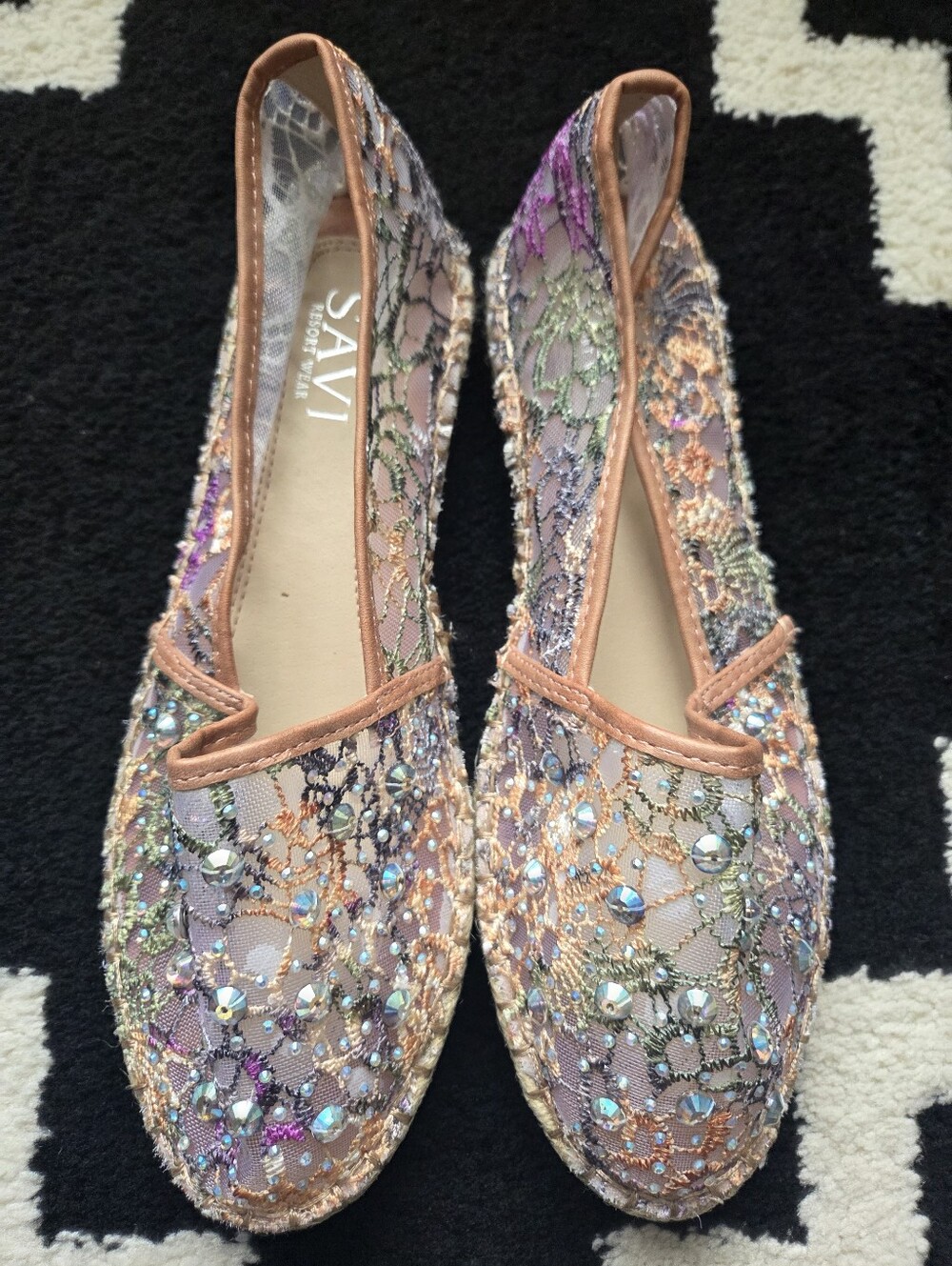 Multicolor Sequin Espadrilles